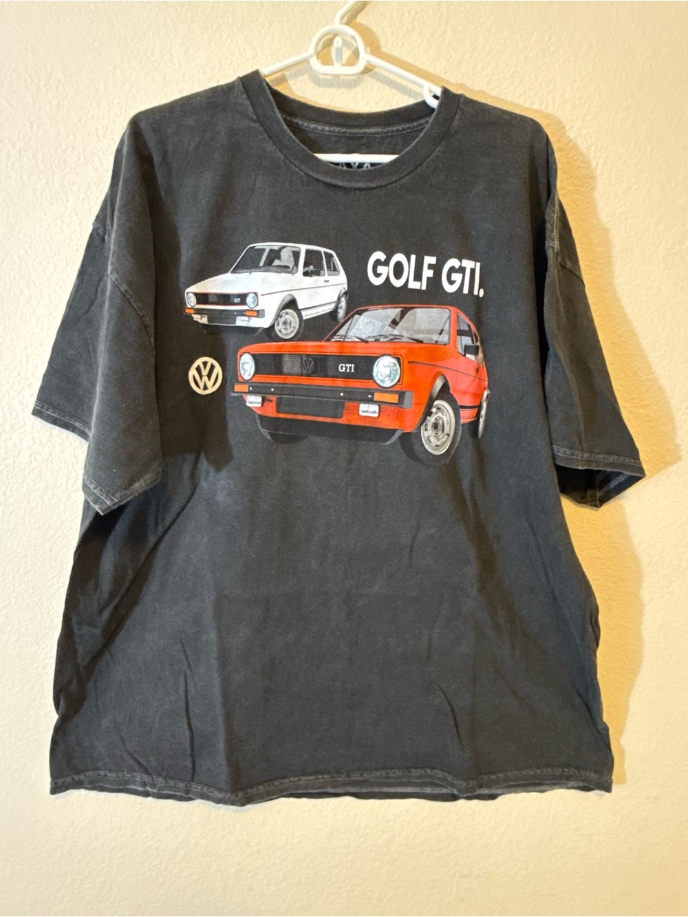 Volkswagen Golf GTI Men's Black Graphic Print Cotton Tee XL Urban Outfitters
